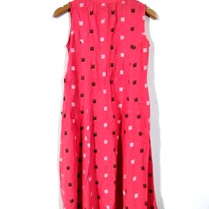 Pink Printed Kurta (Women's)