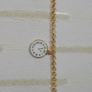 Trendy Clock Charm Bracelet