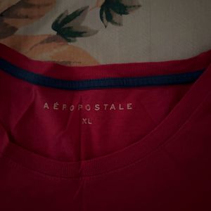 Aeropostale Fuschia Pink Slim Fit Tee