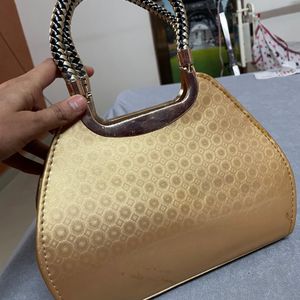 Golden Ethnic Handbag