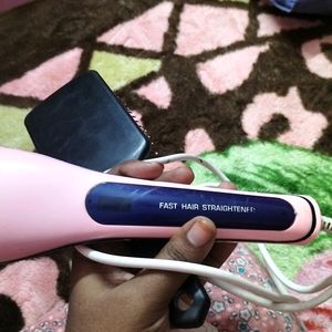 Combo Of Hair Brush And Hair Straightener