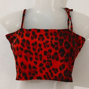 LEOPARD PRINT CROP TOP