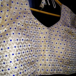 Blue Banarasi Blouse