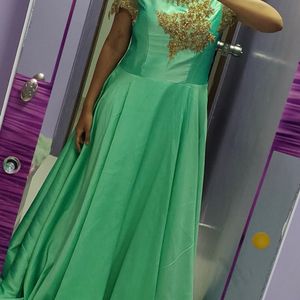 Designer Pista Colour Gown