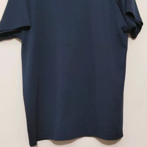 Men's Navy Blue Collar Tshirt