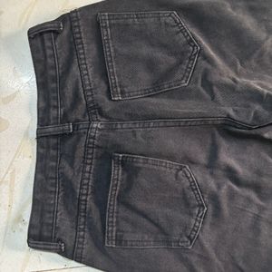 Charcoal Black Denim Jeans For Women