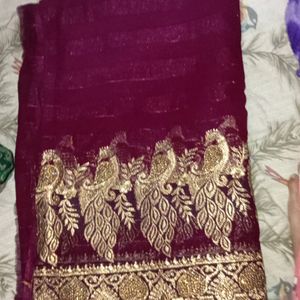 New Saree With Blouse Piece