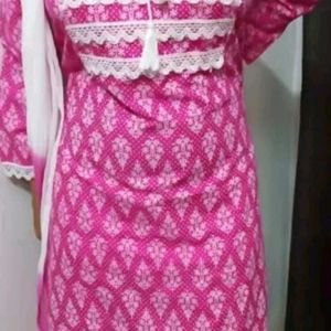 Pink Kurti Set