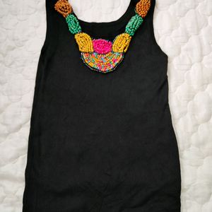 Black Half Sleeve Top