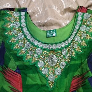 Brand New Long Length Anarkali Kurta With Hand Piece