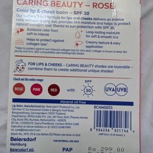 Nivea Caring Beauty Lip & Cheek Tint