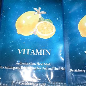 Korean Vitamin Glow Sheet Mask Combo