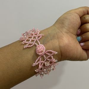 Pink Beads Bracelet - Festive Charm for Women