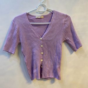 Cute Lavender Winter Top