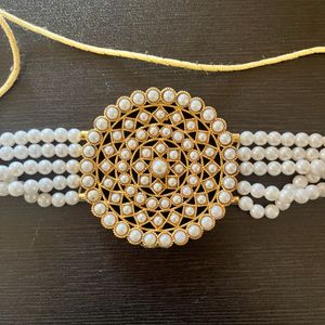 White Beads Choker Set