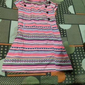 Very Pretty Multi Dress With Belt