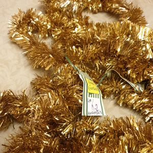 Golden Decorative Tinsel Streamer