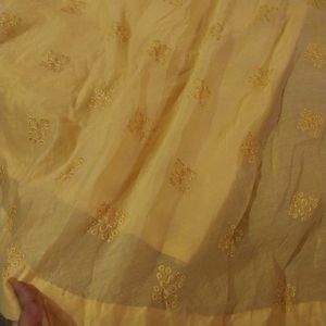 Ethnic Haldi Gown/ Cotton Silk