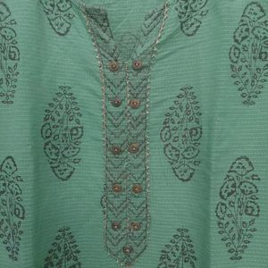 Mango Green Kurti