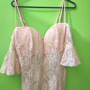 Sexy Nude Bodycorn Lace Dress (New)