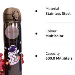 Space Theme Stainless Steel Bottle