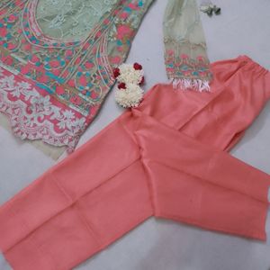 Pakistani Embroidery Work Suit Set