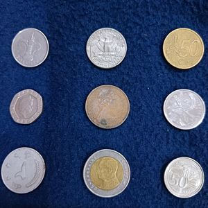 Mix Countries Foreigner Coins