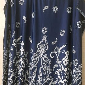 Kaftan Model Women Top Blue Color