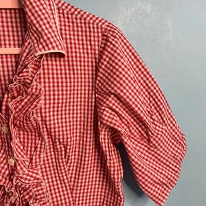 Red Gingham Top