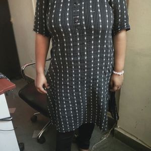 Black Dot Kurta