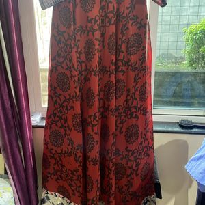 Chiffon Printed Gown