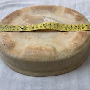 Yellow Oval Shape Ceramic Pot