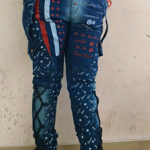 🔥Stylish Blue Denim Joggers 🔥For Mens & Womens❤️