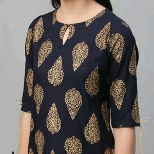 Libas Kurta Paisley Print Golden