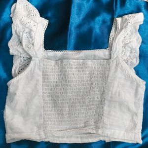 White Crop Top SALE Price