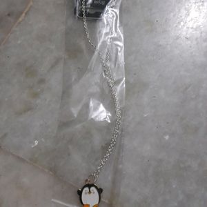 2 panda lokets with silver chain