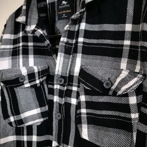 Checks Mens Flannel Shirt /Jacket , Full Sleeves