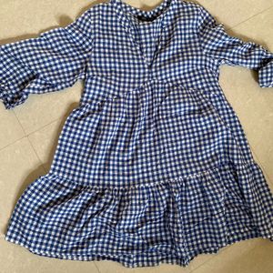 Combo!Zara gingham And black Slip Straight Dress