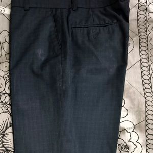 34" Formal Trouser For Men in Dark Blue Colour