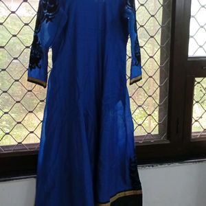 Anarkali Ethnic Gown With Chooridhar And Dupatta