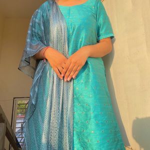 SHORT Chanderi Kurti And Bracket