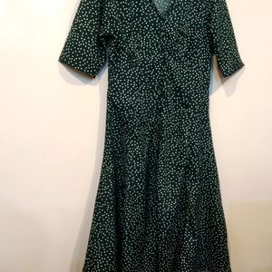 PlusS Green Polka Dot Dress(Women)