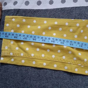 Yellow Polka Dot Denim