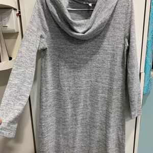 Sweater Dress, Grey Colour