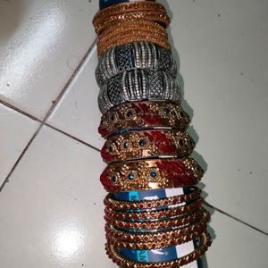 Bangles, Make-up Box, Earings Etc..