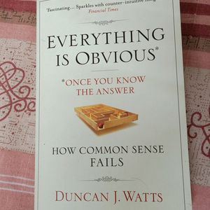 New Book 'everything Is Obvious'