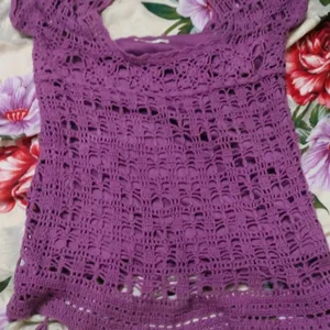 Purple Woolen Top