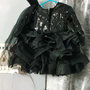 Black Frock For 1 Year Baby Girl