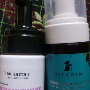 Pilgrim Face Wash +Dr Seth Empty Foaming Dispenser