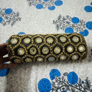 Black N Gold Clutch